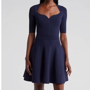 NEW Ted Baker Milly Sweetheart Sweater Dress in Navy Size 2 us 4-6